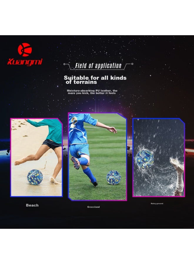 Kuangmi Van Gogh Starry Sky Soccer Ball Size 5, Standard Birthday Gift For Middle School Students, Professional Adult Compeion Ball - Image 3