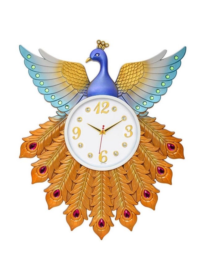 Harbour Analog Latest Stylish New Models Wall Clock for Home Living Room Hall Bedroom (Size Height 58 CM X Width 48 CM) 921-LB1 (Copper) - Image 2