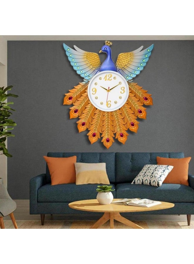 Harbour Analog Latest Stylish New Models Wall Clock for Home Living Room Hall Bedroom (Size Height 58 CM X Width 48 CM) 921-LB1 (Copper) - Image 1