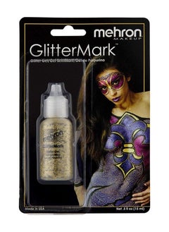 mehron Makeup GlitterMark Glitter Gel (.5oz) (Gold)  - Image 3