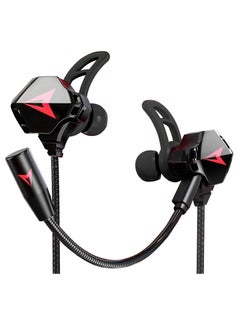 SYOSI Wired Earbuds with Microphone, Battle Buds Wired Gaming Earbuds with Dual Microphone, Volume Control, Gaming Headset with Mic, Gaming Earphones Wired for Mobile Gaming, Switch, Xbox One, PS4, PS5, PC  - Image 1