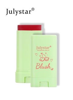 Julystar Blush Stick-  Waterproof Blush Makeup, Long Lasting 3 In 1 Cheek Blush & Lip Tint & Eye Shadow Makeup Stick, Cream Blush Makeup for All Skin Tones #02  - Image 1
