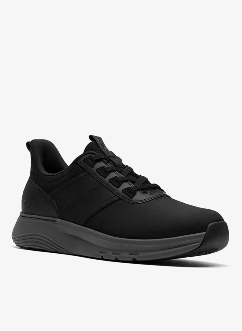 clarks حذاء موشن تريك LX جلد أسود - Image 4
