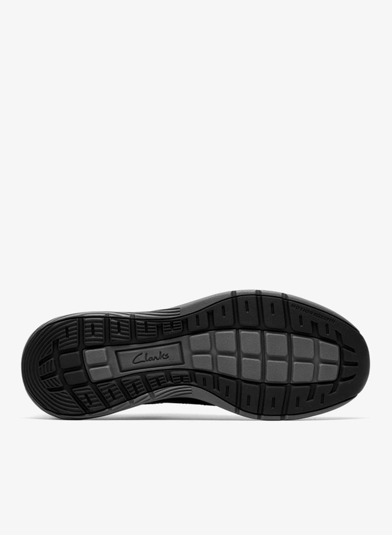 clarks حذاء موشن تريك LX جلد أسود - Image 3