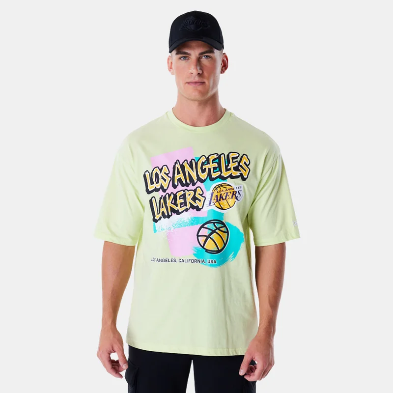 NEW ERA Men's NBA Los Angeles Lakers Retro Graphic T-Shirt
