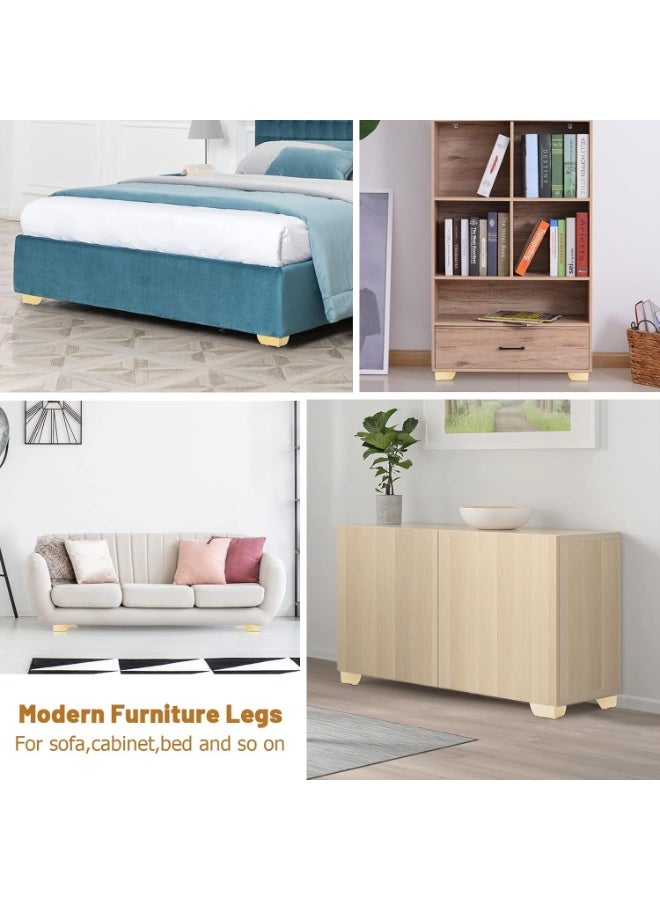 6cm Gold Furniture Legs, Heavy Duty Metal Furniture Feet, 4pcs for Sofa/Cabinet/Gold Table Legs, 6cm Cabinet Legs Set (4 Pcs) - Image 2