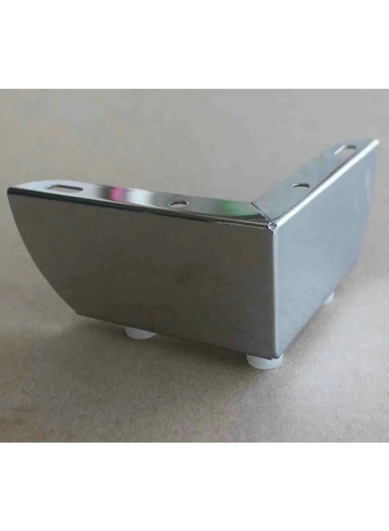 أرجل أثاث مقاس 6 سم، أقدام أثاث معدنية شديدة التحمل، 4 قطع لأرجل الأريكة/الخزانة/الطاولة الذهبية، مجموعة أرجل خزانة مقاس 6 سم (4 قطع) - Image 4