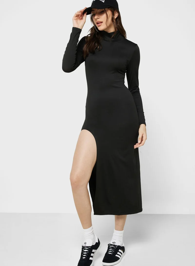 Ginger Urban Minx Bodycon Side Slit Dress