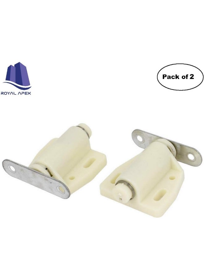 Royal Apex Magnetic Door Catcher Cabinet Closet Catches With Ss Screws For Home Kitchen Bathroom Office Furniture Single White Pack Of 2  - Image 2