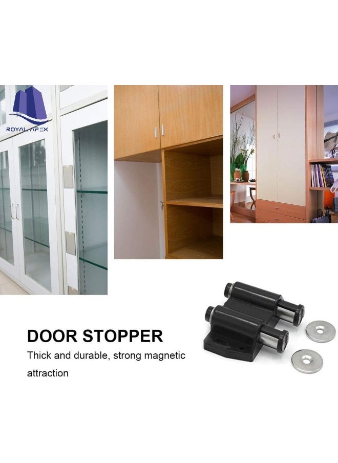 Royal Apex Magnetic Door Catcher Cabinet Closet Catches With Ss Screws For Home Kitchen Bathroom Office Furniture Single White Pack Of 2  - Image 4