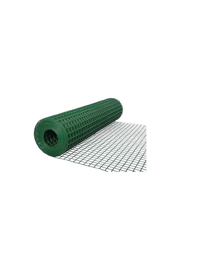 ROBUSTLINE Robustline Wire Mesh Fencing, Galvanized PVC Coated Garden Fencing, Green Steel Nets for Farming Fence, Plant Chicken Wire Fence and Animals Hen-houses Small (3.67 Mtr) (1/2" X 4FT X 12FT X 22MM)  - Image 1