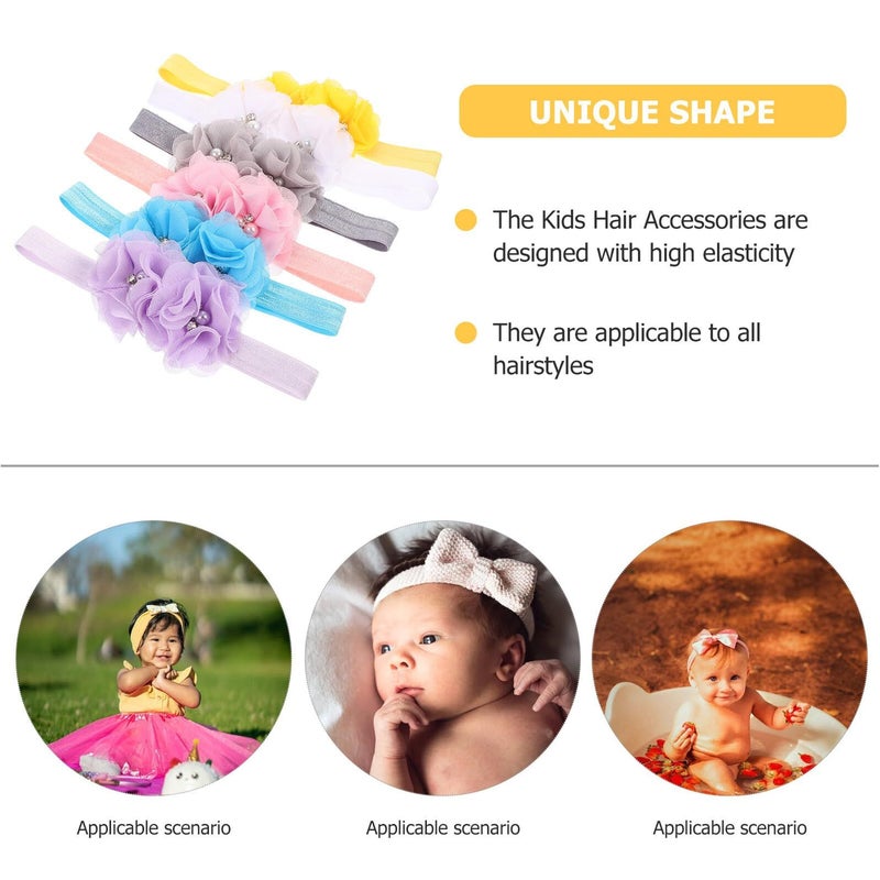 6Pcs Soft Cloth Hair Headbands For Kids Non Irritating In Multiple Colors - Image 3