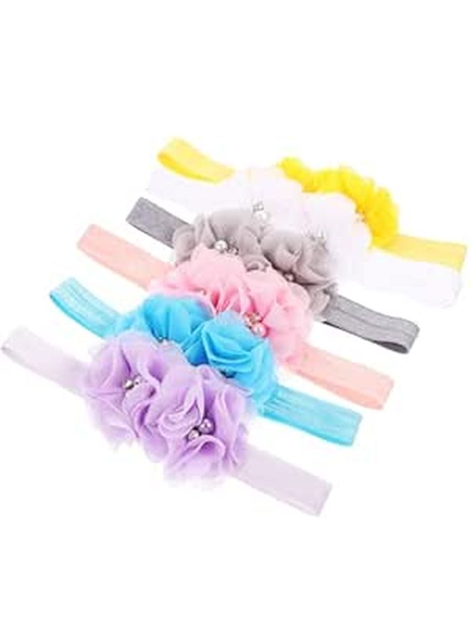 6Pcs Soft Cloth Hair Headbands For Kids Non Irritating In Multiple Colors - Image 1