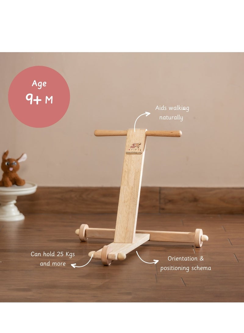 Ariro Traditional Push Wagon - Brown - Image 3