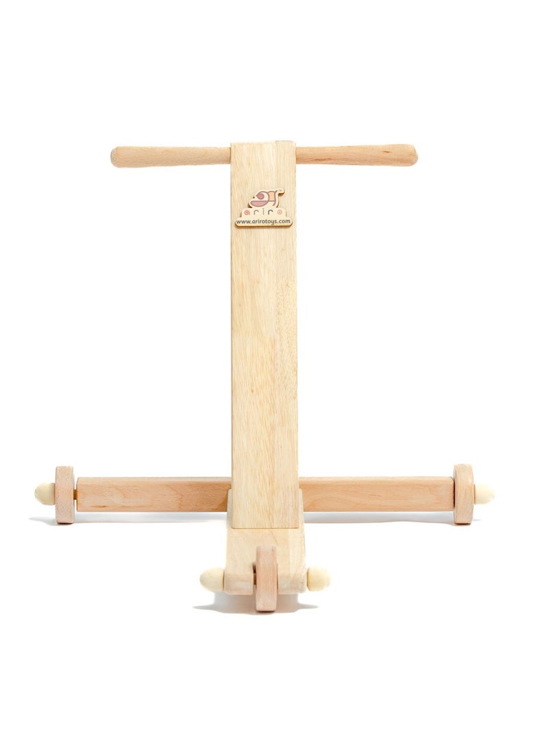 Ariro Traditional Push Wagon - Brown - Image 1