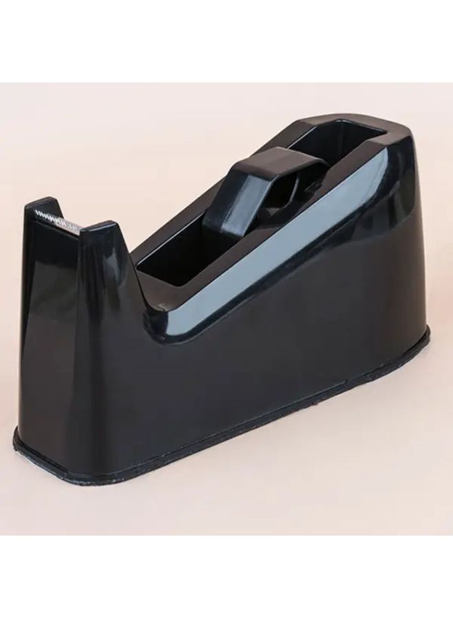 Black Heavy Duty Tape Dispenser with Non Slip Base and Sharp Blade - Image 3