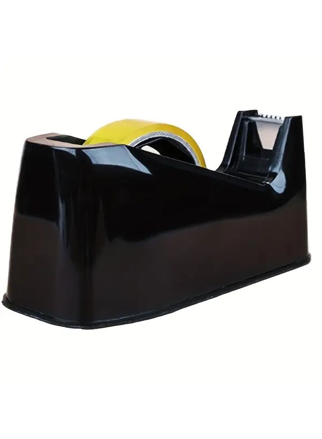 Black Heavy Duty Tape Dispenser with Non Slip Base and Sharp Blade - Image 5