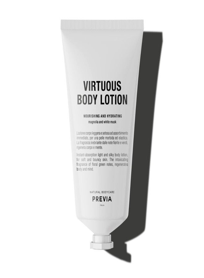PREVIA Virtuous Body Lotion Nourishing & Hydrating Intensive Moisturizing Body Lotion with Natural Ingredients, Non-Greasy, Perfect for Dry & Sensitive Skin (3.38 fl oz) - Image 1