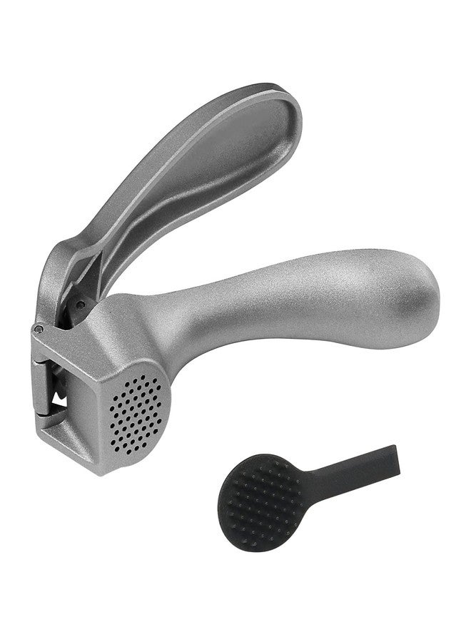 ReneeChef Garlic Press, Garlic Mincer Easy-squeeze Ergonomic Handle, Rust Proof, No Need To Peel, Professional Ginger Press & Garlic Crusher with Handy Cleaning Brush- Dishwasher Safe - Image 1