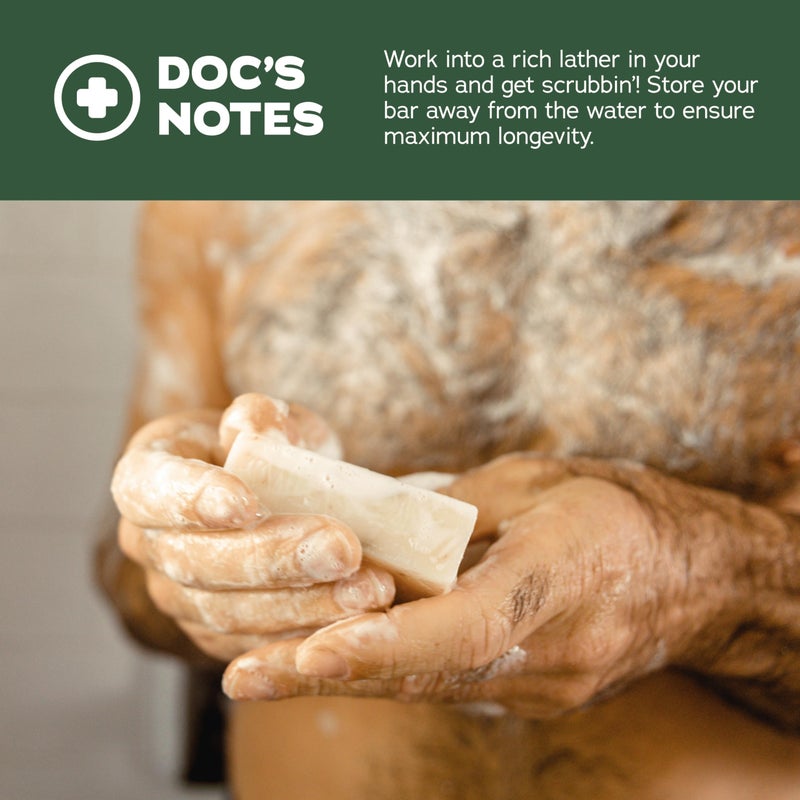 Dr. Squatch Natural Menâ€™s Bar Soap - Cold Process Body Soap Bar with Natural Oils - Gifts for Men - Sierra Storm (5 oz, 3-Pack) - Image 4