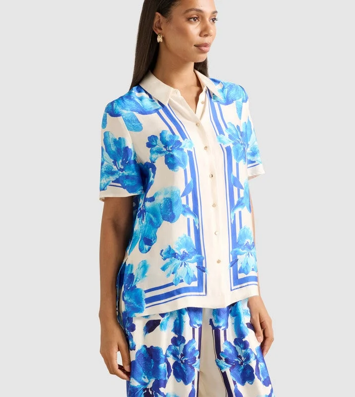 forever new  MABEL Printed Short Sleeves Shirt for Women | Best Price UAE