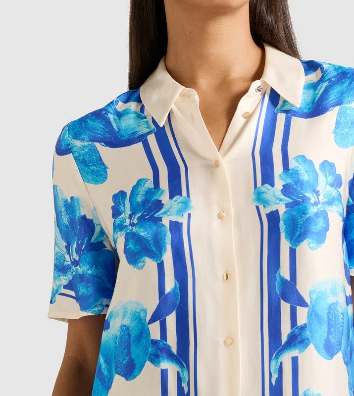 forever new  MABEL Printed Short Sleeves Shirt for Women | Best Price UAE