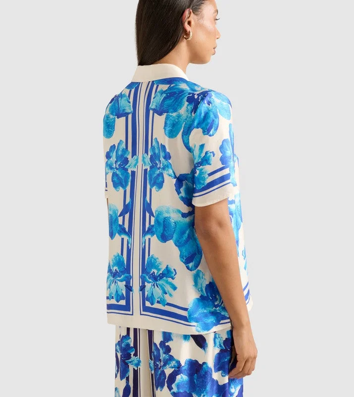 forever new  MABEL Printed Short Sleeves Shirt for Women | Best Price UAE