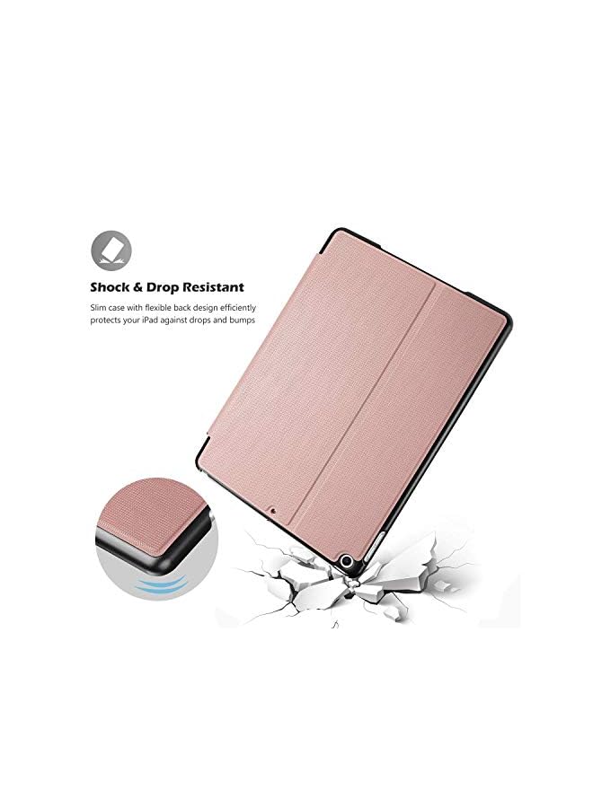 Procases Ipad 10.2 Case 2021 Ipad 9Th Gen/ 2020 8Th Gen / 2019 7Th Gen Case, Slim Stand Protective Case Folio Cover For 10.2" Ipad 9/8/ 7 -Rosegold - Image 5