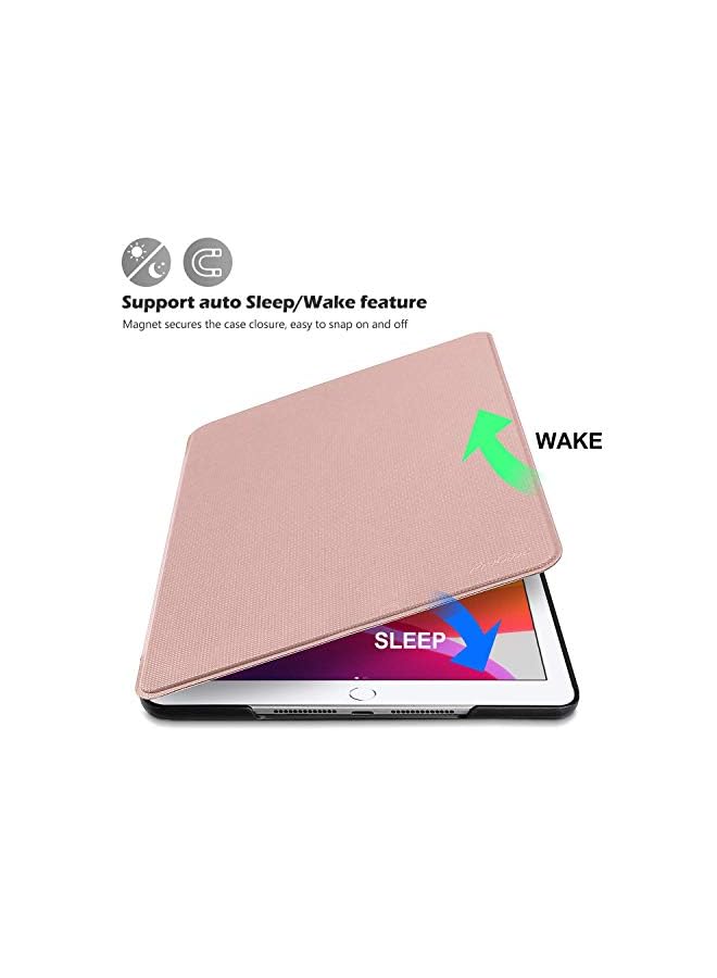 Procases Ipad 10.2 Case 2021 Ipad 9Th Gen/ 2020 8Th Gen / 2019 7Th Gen Case, Slim Stand Protective Case Folio Cover For 10.2" Ipad 9/8/ 7 -Rosegold - Image 4