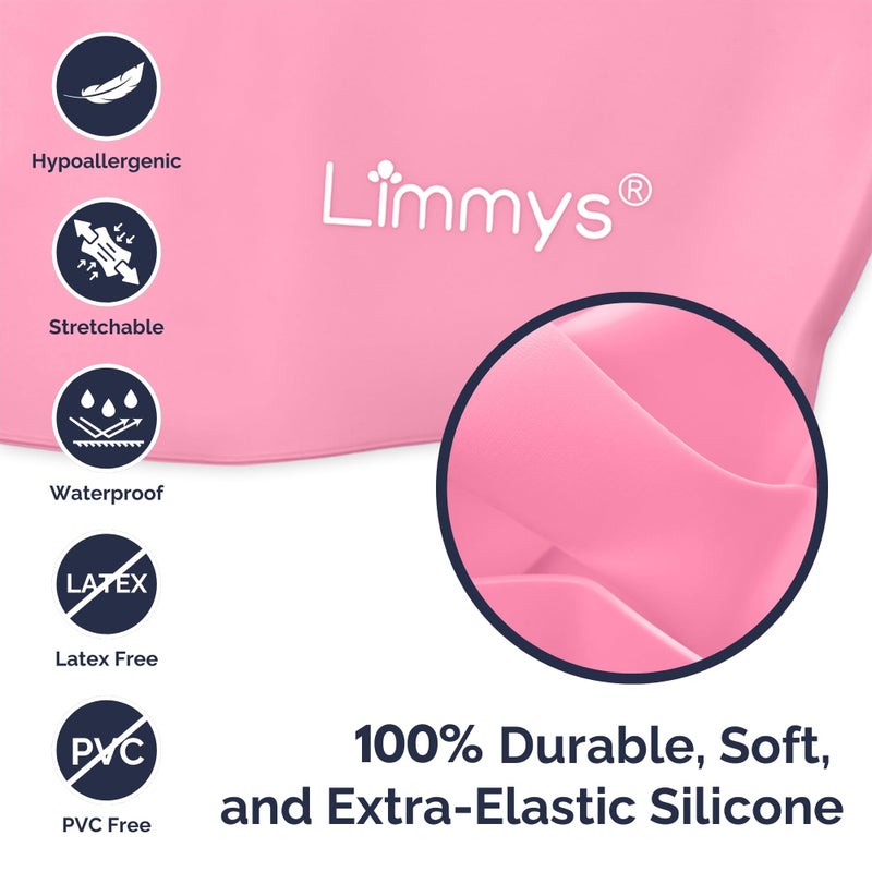 Limmys Kids Swim Cap â€“ 100% Silicone Swim Cap for Long Hair â€“ Soft, Stretchy & Comfortable Swimming Cap â€“ Designed for Durability & a Tangle-Free Experience - Image 5
