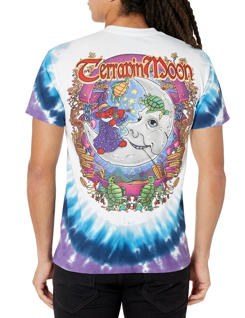 Liquid Blue Men's Grateful Dead-Terrapin Moon T-Shirt, Tie Dye, X-Large - Image 2