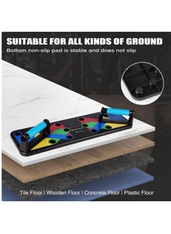 Shopping Point Push Up Board for Men & Women, Home Workout Equipment Multi-Functional Pushup Bar System, Fitness Floor Chest Muscle Exercise Professional Equipment Burn Fat Strength Training Arm  - Image 2