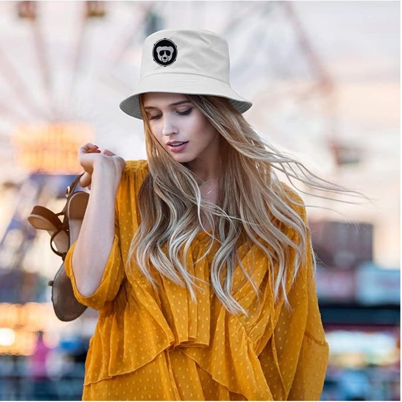 Handcuffs Women's Cotton Bucket Hat Fishermen Cap Free Size Hats - Image 3
