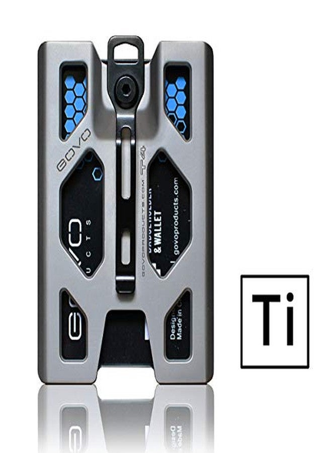 GOVO T4 Badge Holder/Wallet - Metal Version (Titanium) - Image 1