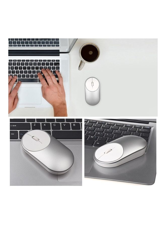 NIBEMINENT 2.4G Wireless Portable Slim Mouse Silver  - Image 5