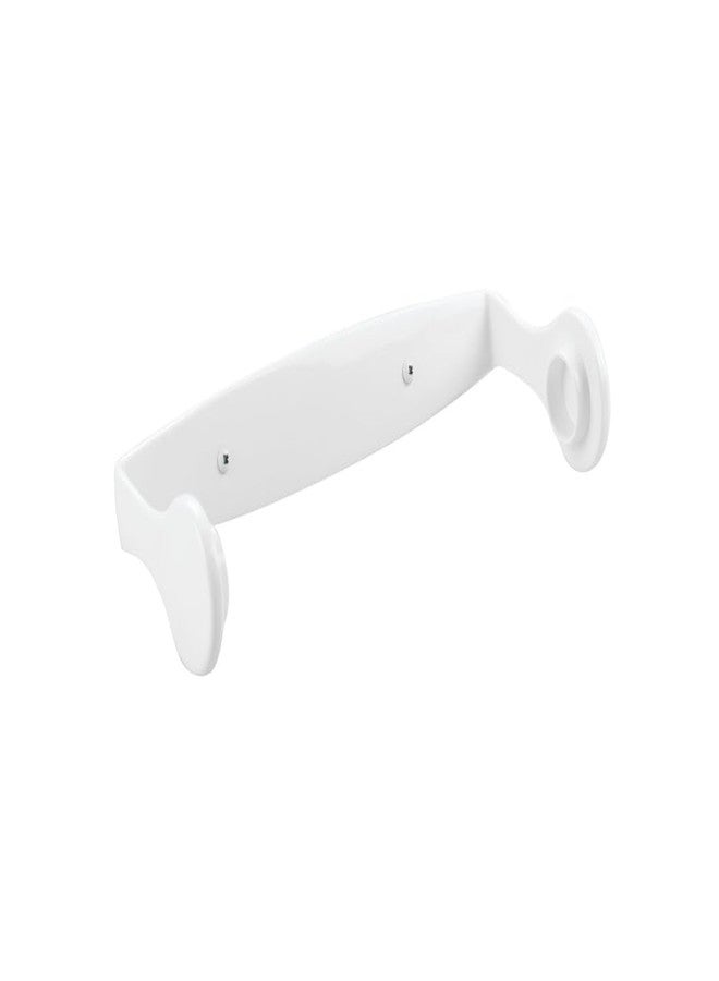 InterDesign iDesign Clarity BPA-Free Plastic Wall Mount Paper Towel Holder - 11.25" x 2.25" x 4.75", White - Image 4