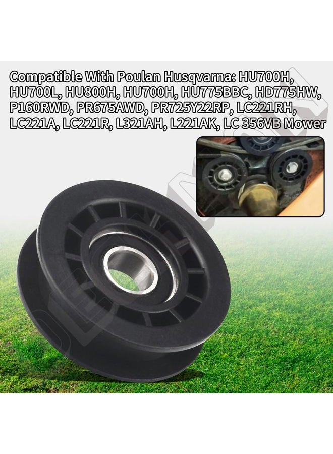 DECKMAN 587969201 5879692-01 5879692 Idler Pulley Compatible with Husqvarna Poulan PR725Y22RP PR675AWD HU700H HU775BBC LC221RH L321AH L221AK2 J675AWD - Image 2