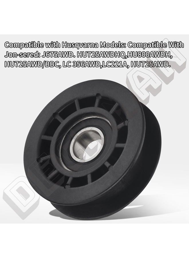 DECKMAN 587969201 5879692-01 5879692 Idler Pulley Compatible with Husqvarna Poulan PR725Y22RP PR675AWD HU700H HU775BBC LC221RH L321AH L221AK2 J675AWD - Image 5