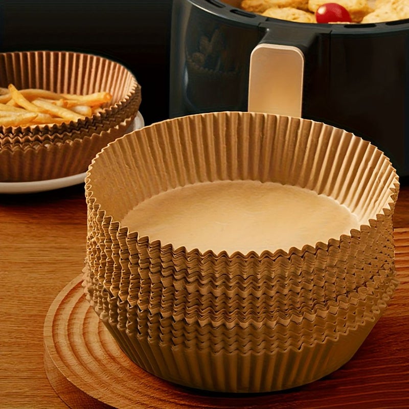 Non Stick Round Air Fryer Paper Disposable Liner for Baking Frying - Image 1