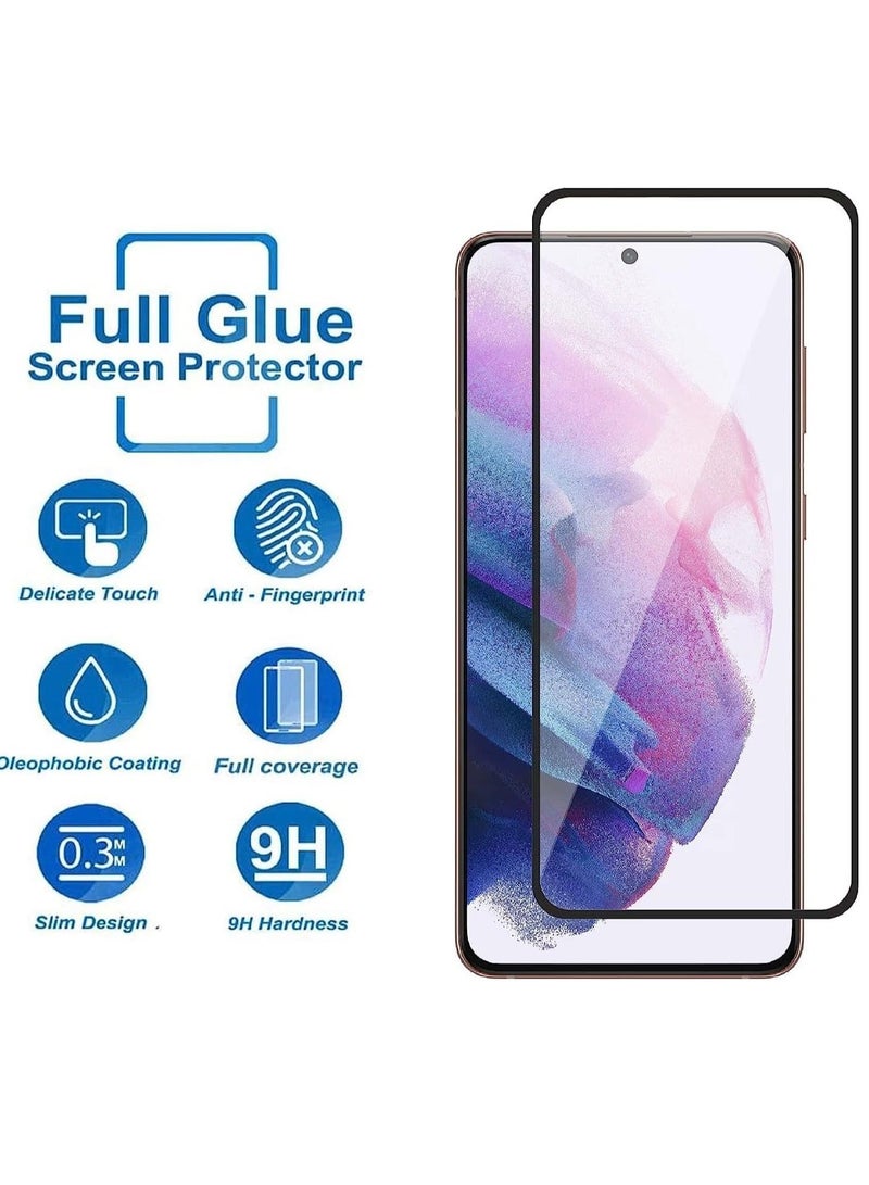 HuHa Screen Protector for Samsung Galaxy S21 FE 5G, Ultra slim HD 2.5D Pro-Fit Premium Tempered Glass Screen Protector -Transparent  - Image 3