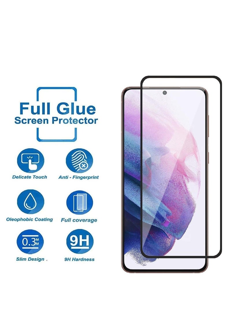 HuHa Screen Protector for Samsung Galaxy S21 FE 5G, Ultra slim HD 2.5D Pro-Fit Premium Tempered Glass Screen Protector -Transparent  - Image 4