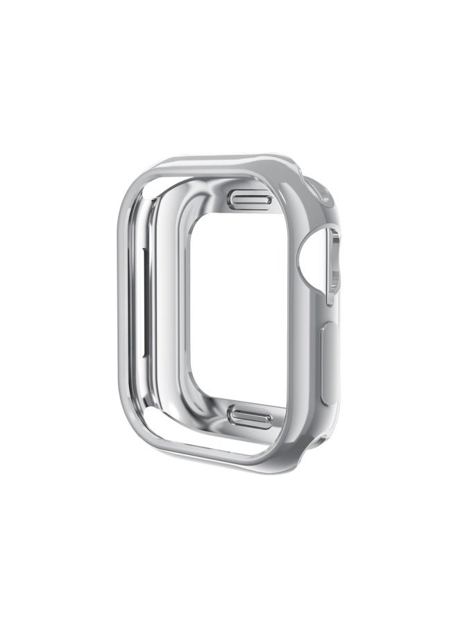 Generic - For Apple Watch10 Apple Watch Case Iwatch10 TPU Case Half Bag Hollow Case-Color:Gold-Dimensions:S10#42mm (opp Packaging) - Image 1
