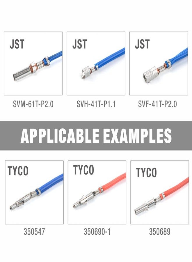 IWISS iCrimp Open Barrel Terminal Crimping Tool for Molex Style DELPHI AMP TYCO Deutsch Terminals Crimper, Molex Crimping Tool,24-14 AWG - Image 4