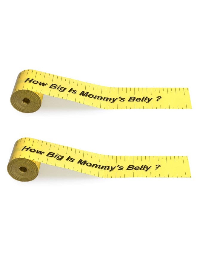 ABOAT 2 Rolls Belly Measuring Tape Tummy Measure for Baby Shower Game Party Supplies,Total 300Feet - Image 1
