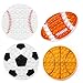 DEARIDAP 4 PCS Sports Fidgets Sports Push Bubble Fidget Stress Anxiety Relief Relax Objects Silicone Squeeze Set for Adults School Party Favors Baseball Football Soccer Basketball - Image 2