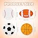 DEARIDAP 4 PCS Sports Fidgets Sports Push Bubble Fidget Stress Anxiety Relief Relax Objects Silicone Squeeze Set for Adults School Party Favors Baseball Football Soccer Basketball - Image 4