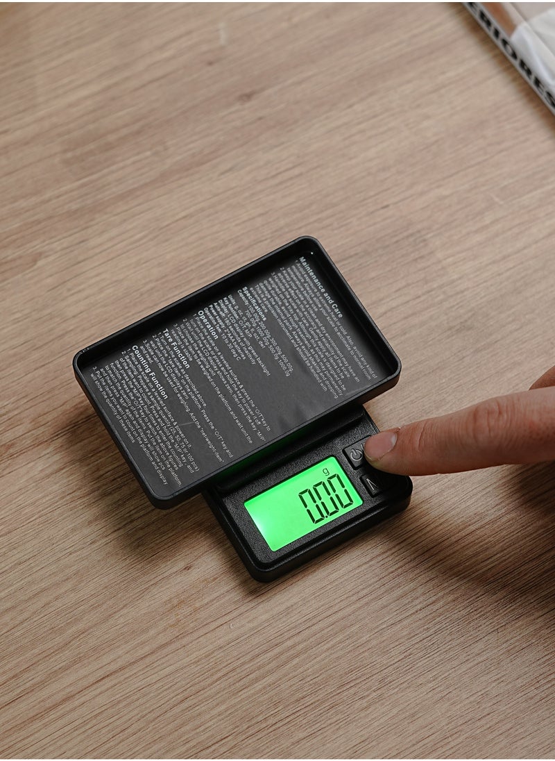 Electronic Weighing Coffee Scale Black