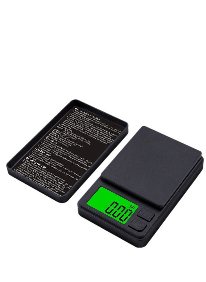 Electronic Weighing Coffee Scale Black