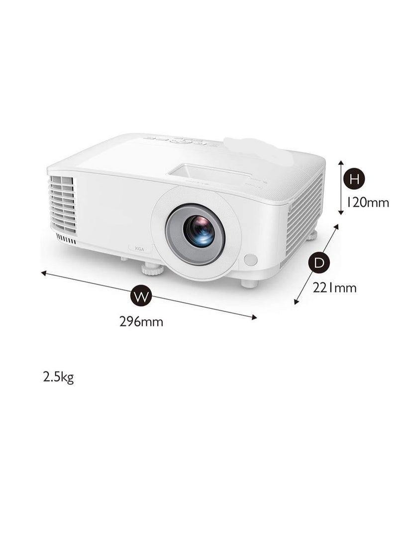 Generic - Projector with Digital Light Processing (DLP) technology, 4000 lumens, 20000:1 contrast ratio, dual HDMI ports, high contrast 20000:1, VGA, automatic keystone correction, Smart Eco technology. - Image 1