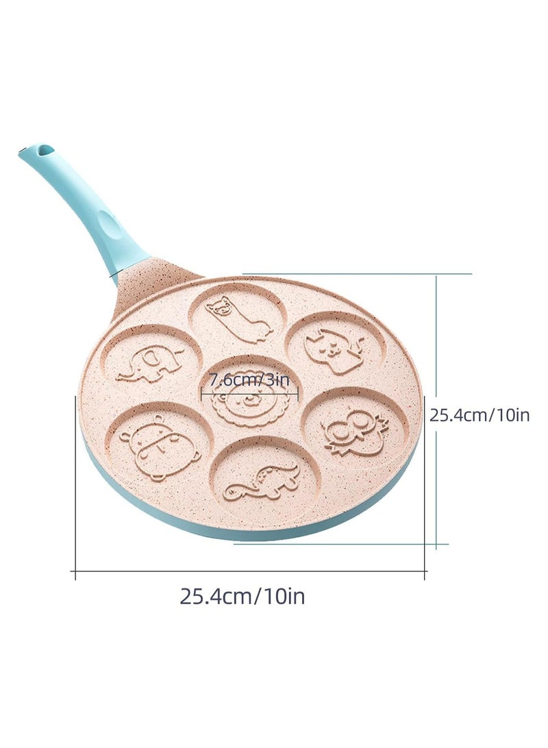 general Pancake Pan with 7 Animal Molds, Nonstick Skillet, Mini Pancake Maker, PFOA-Free, Perfect for Kids' Breakfasts and Gifts, Egg and Cake Baking Tray - Image 5